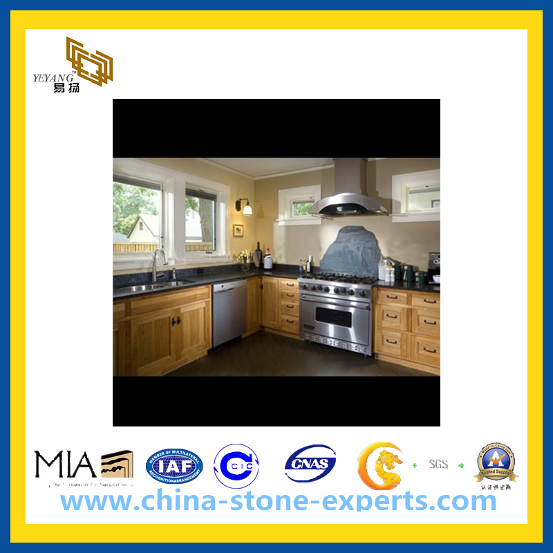 Design Blue Pearl Granite Vanity Countertop, Kitchen Stone Backsplash(YQG-GC1076)