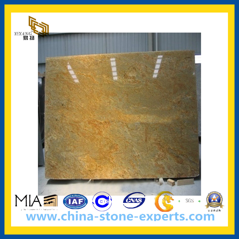 Kashmir Gold Granite Yellow Granite Slab (YQA-GS1011)