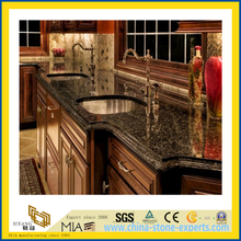 Natural Stone Polished Absolute Black Granite Countertop for Kitchen/Bathroom (YQC)