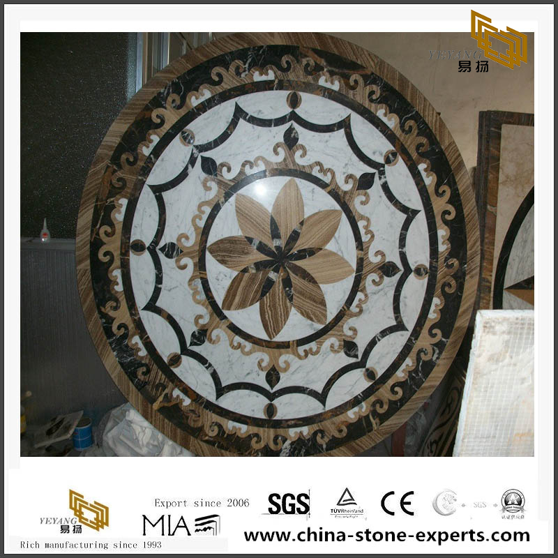 Marble Mosaic Medallion By Waterject Stone Wholesale For Flooring