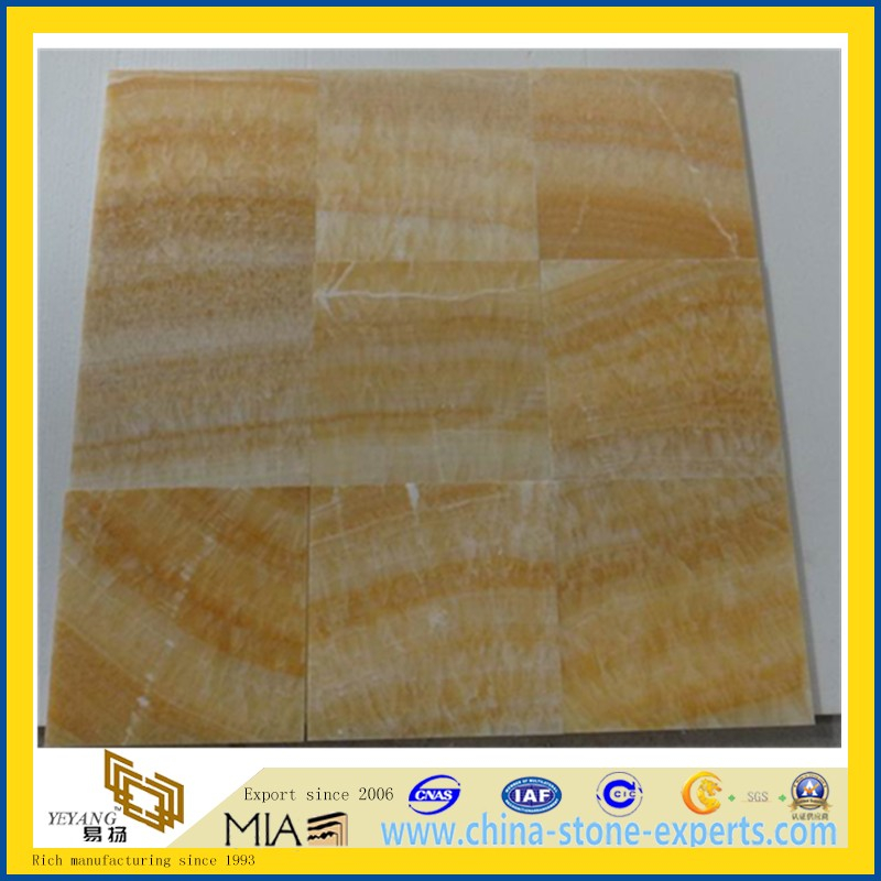 Yellow Honey Onyx Marble for Tiles, Mosaic, Slabs, Sinks (YYAZ)