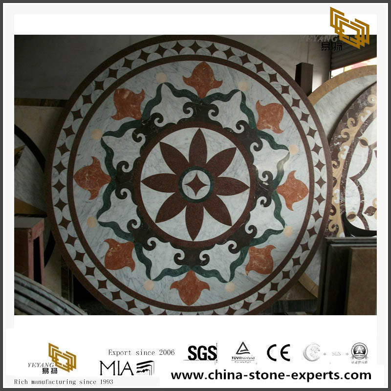 Marble Mosaic Medallion By Waterject Stone Wholesale For Flooring