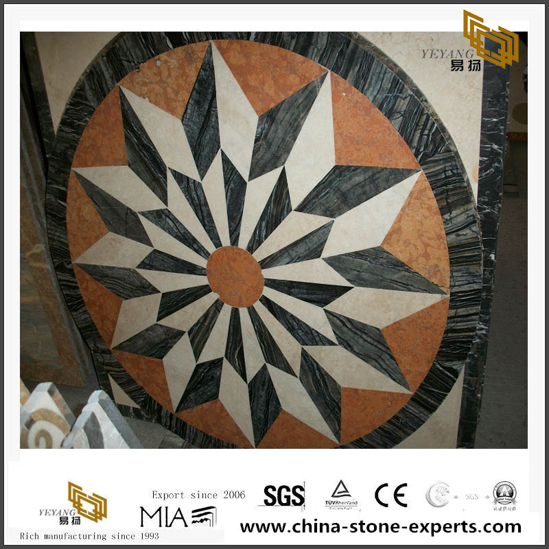 Marble Mosaic Medallion By Waterject Stone Wholesale For Flooring