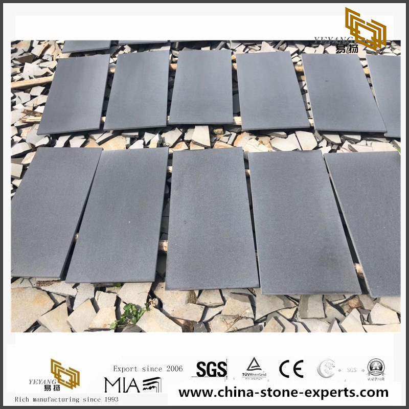 Hainan Black/Dark Grey Basalt Basalt Tiles for Paving,Exterior Stepping Garden Stone