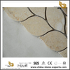 Leaf Shaped Mosaic For Backsplash Tile Stone Beige Marble Mosaic