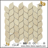 Leaf Shaped Mosaic For Backsplash Tile Stone Beige Marble Mosaic