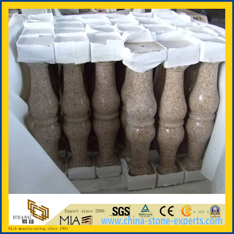 G682 Sunset Gold Granite Polished Balustrader for Project