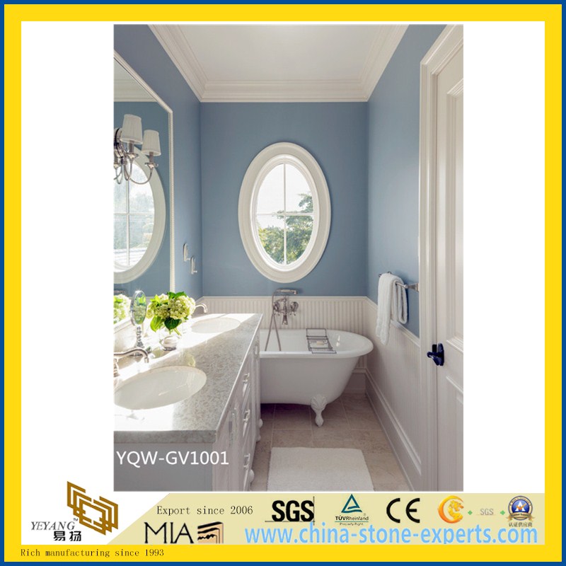 Black Natural Stone Granite Vanity Tops for Bathroom, Hotel, Commercial