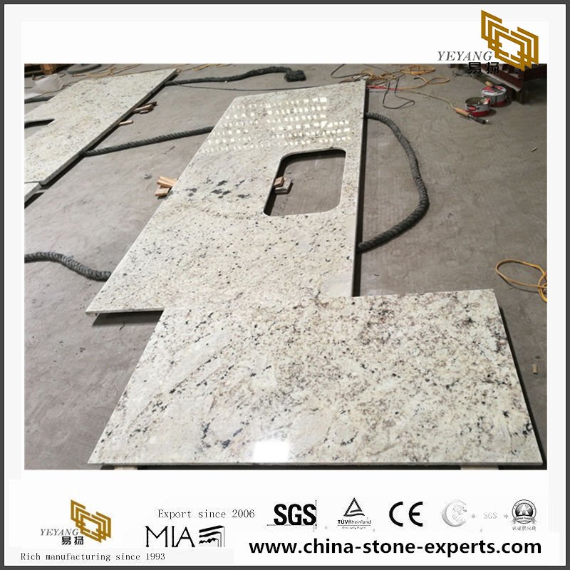 Hot Sale Colonial White Granite Slabs & Tiles for Countertop