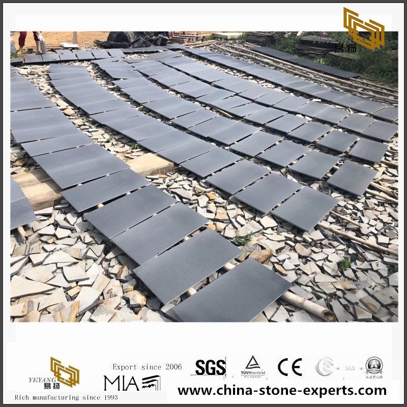 Hainan Black/Dark Grey Basalt Basalt Tiles for Paving,Exterior Stepping Garden Stone