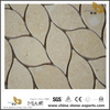 Leaf Shaped Mosaic For Backsplash Tile Stone Beige Marble Mosaic