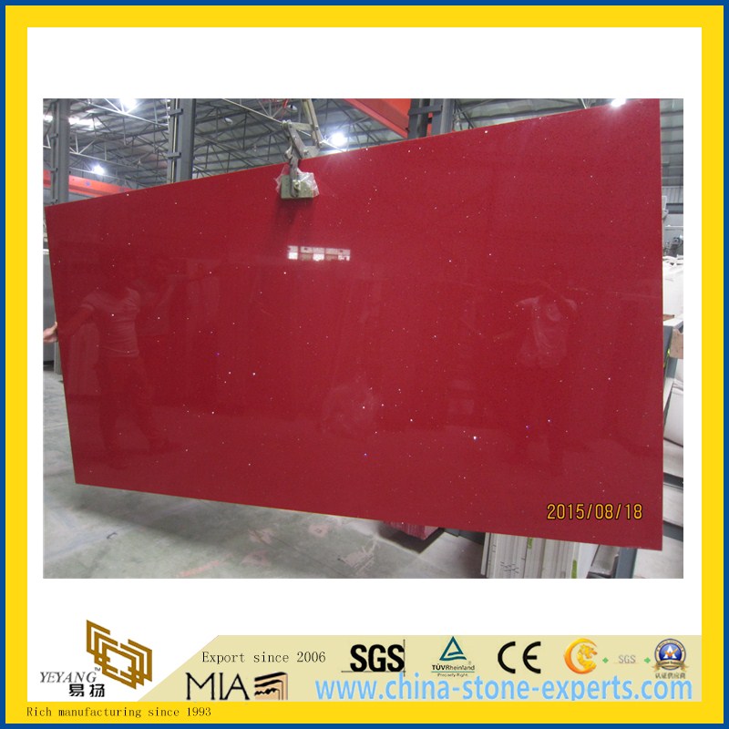 Classic White/Blue/Green/Pink/Black/Yellow Engineered Artificial Quartz Stone for Landscaping/Decorative/Garden/Cladding/Wall
