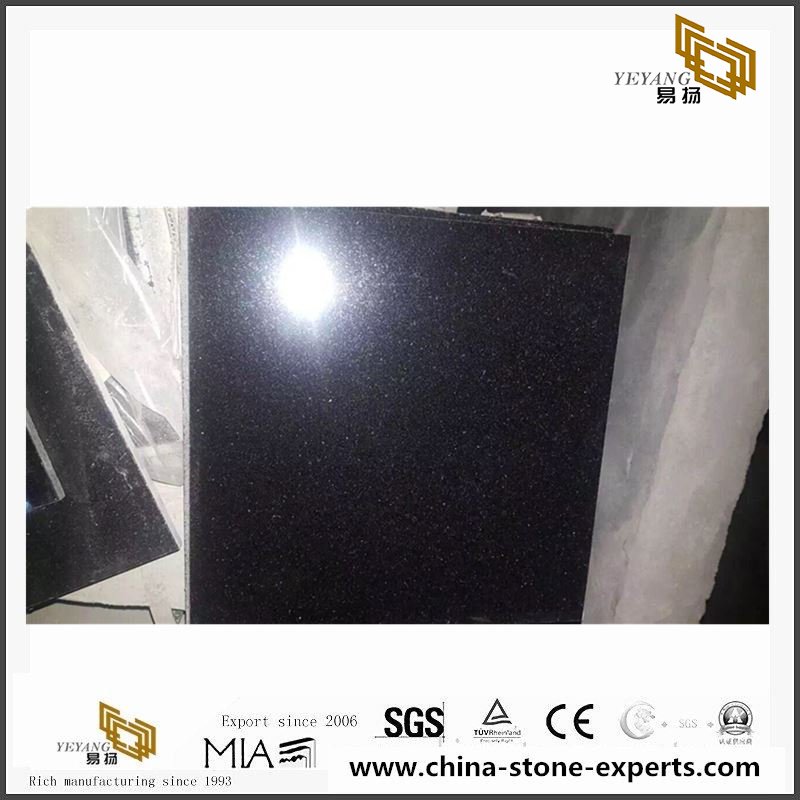Absolute Polished Shanxi Black Granites for Floor Tiles, Countertops, Tombstone