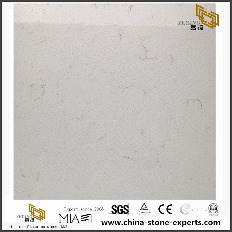 New Carrara white Quartz Kitchen Countertops & Vanity tops