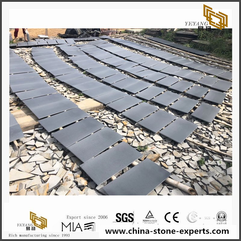 Hainan Black/Dark Grey Basalt Basalt Tiles for Paving,Exterior Stepping Garden Stone