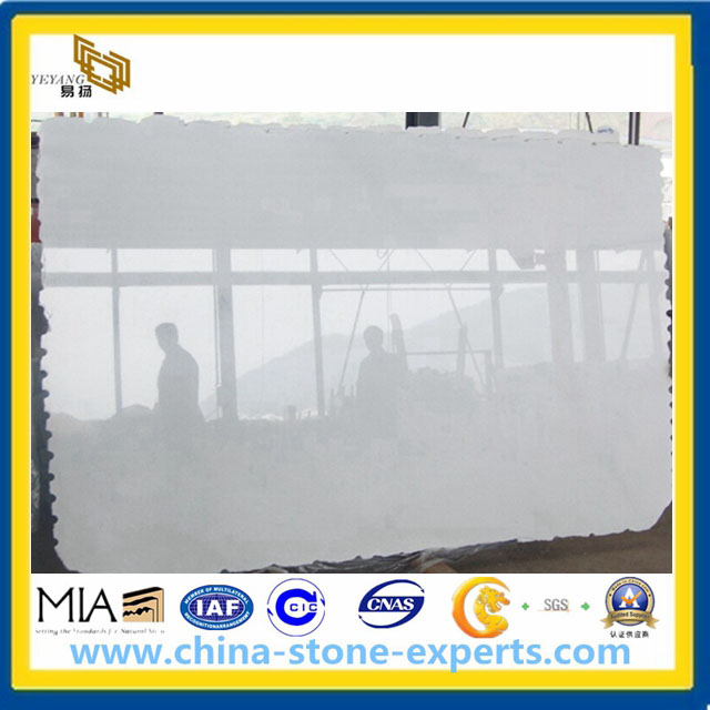 Chinese Hot Sale Crystal White Pure White Marble (YQA-MS1004)