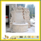 Hand Carved Beige Marble Stone Outdoor Wall Fountain(YQG-LS1031)