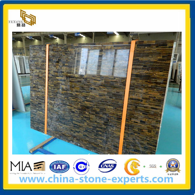 Bamboo sunshine onyx marble slab (YQA-MS1018)