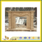 Beige Carving Marble Fireplace for Decoration (YQA)