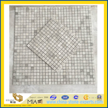 Artic Silver Grey Marble Stone Mosaic for Bathroom (YQZ-M)