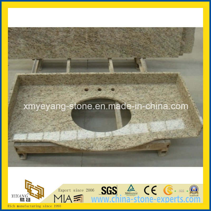 Giallo Cecilia Granite Vanity Top for Hotel Bathroom