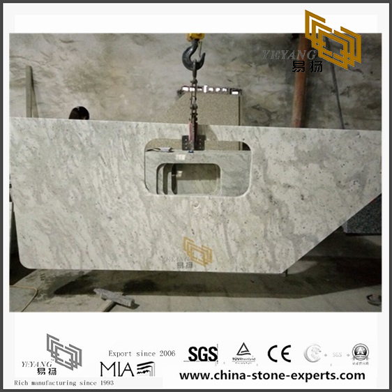 Quality Andromeda White Granite Countertops for Kitchen Design (YQW-GC071406)