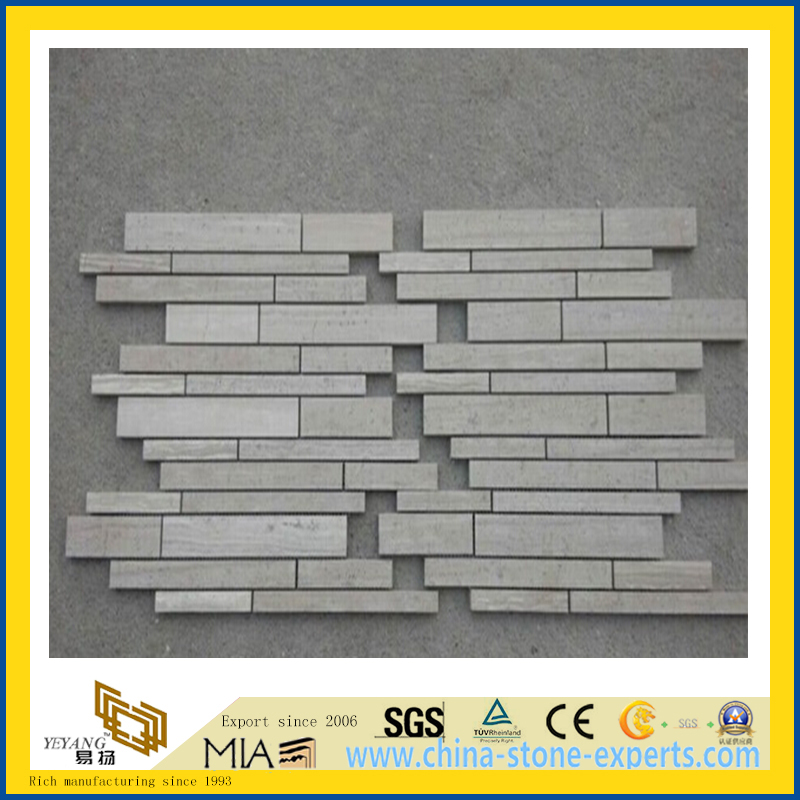 China Wooden White and Wooden Grey Mosaic (YQA-MM1009)