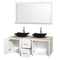 CE Prefabricate Quartz Solid Surface Bathroom Vanity Top with Sinks(YQW-QV10002)