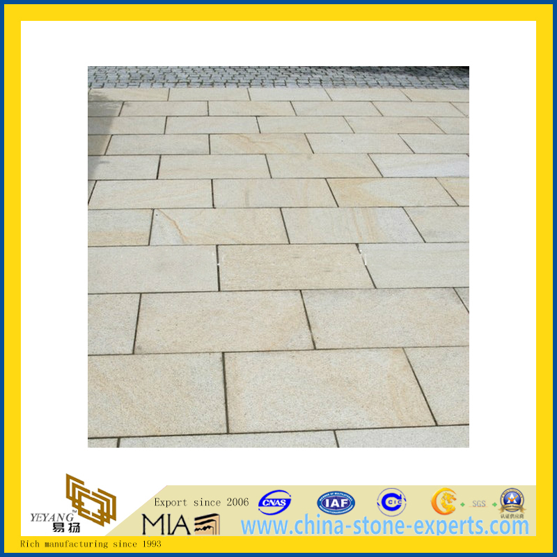 Hot Brown Granite Paving Slabs for Garden (YQA)