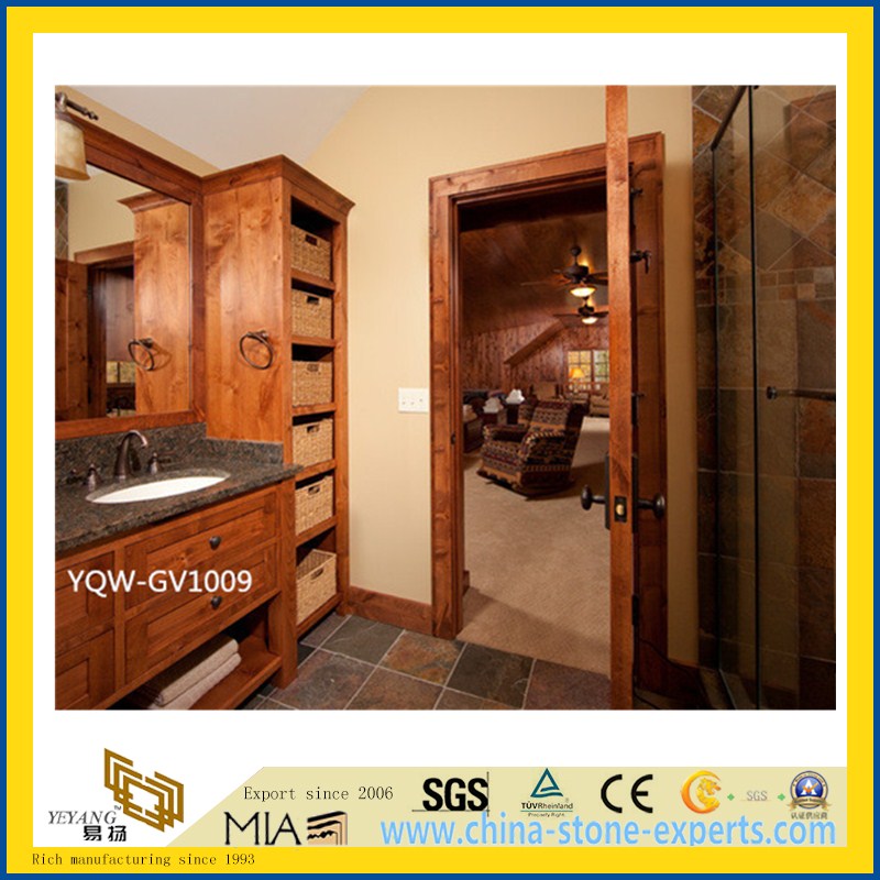 Beautiful Natural Stone Granite Vanity Tops for Bathroom, Hotel, Commercial