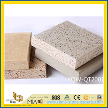 Grey/Beige/Brown Polished Artificial Quartz Stone for Kitchen Floor/Wall Tiles