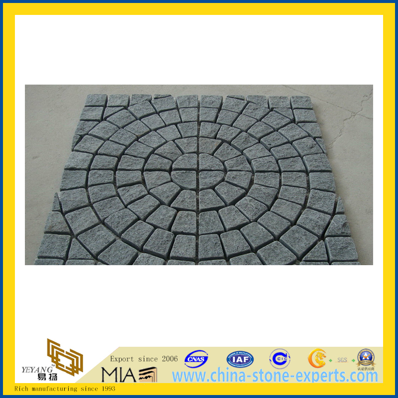 Meshed Granite Cube Stone for Outside Landscape (YQA)