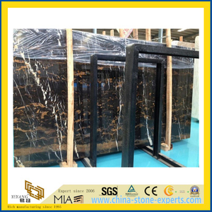 Black and Gold Marble for Flooring Decoration