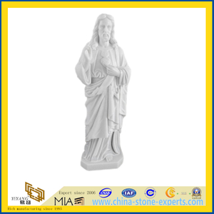 White Marble Sculpture Stone Carving Buddha Statue