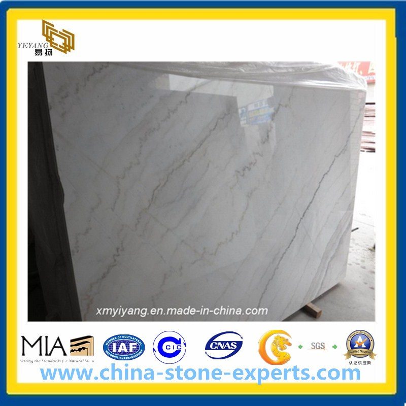 Carrara White Marble Slab for Kitchen Countertop