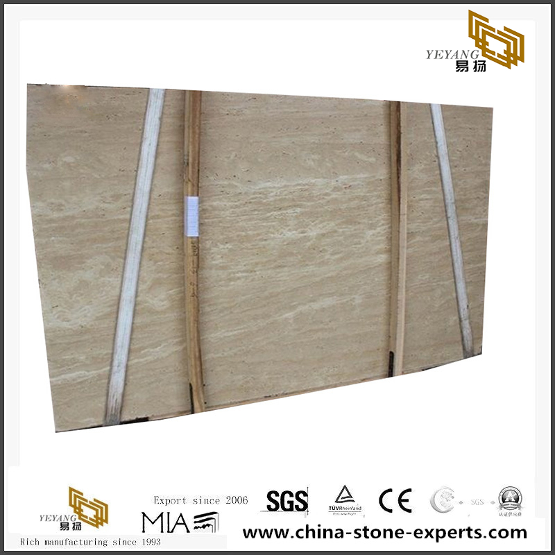 Beige Natural Stone Ivory White Travertine Slab