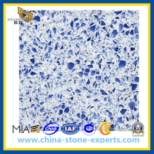 Blue Interior Wall Panels Artificial Quartz Stone (YQZ-QS1012)