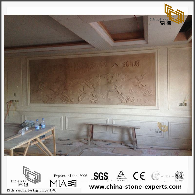 Customized Different Marble Backgrounds for Bathroom Design (YQW-MB0726019）