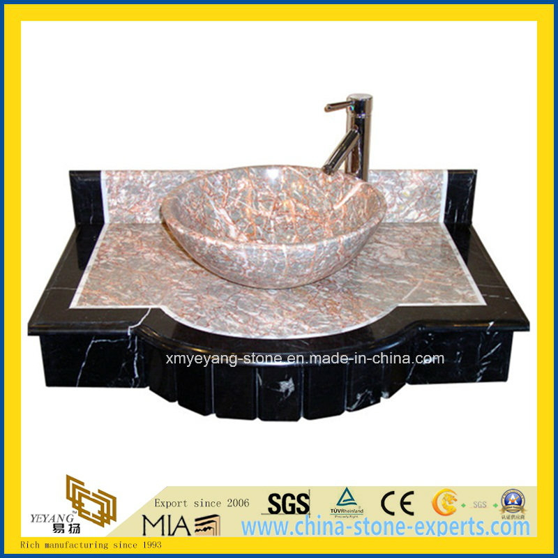 Multi-Color Polished Hand Washing Granite Bathroom Stone Sink