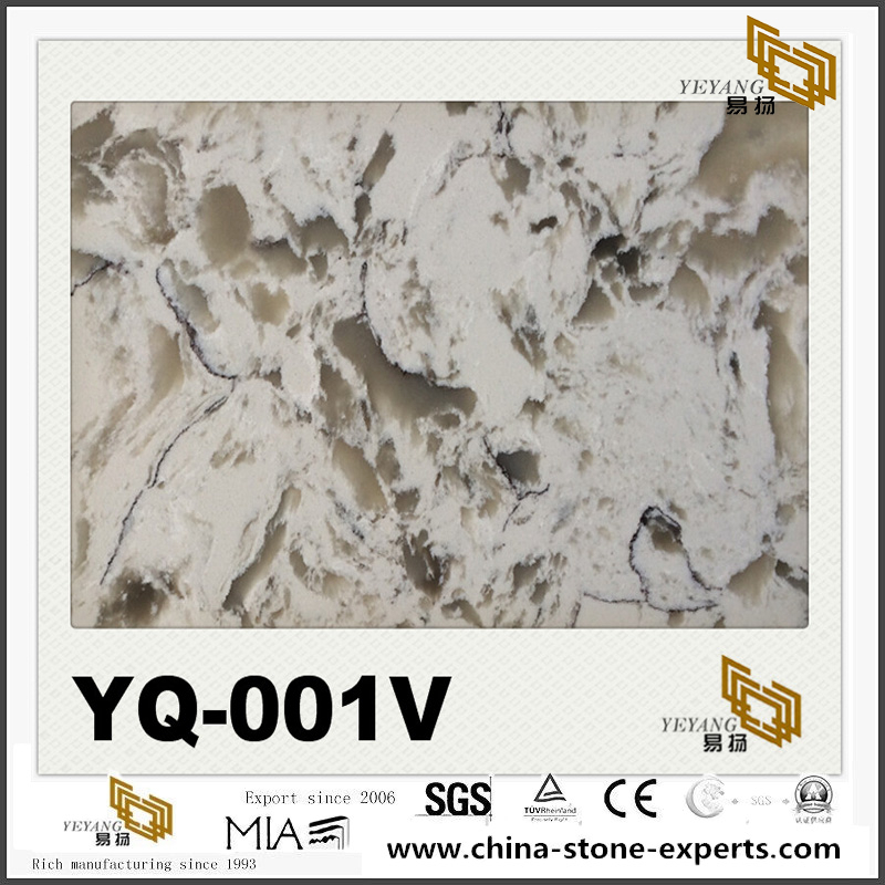 Luxury Quartz YQ-001V Luxury Series Colorful Quartz Slabs