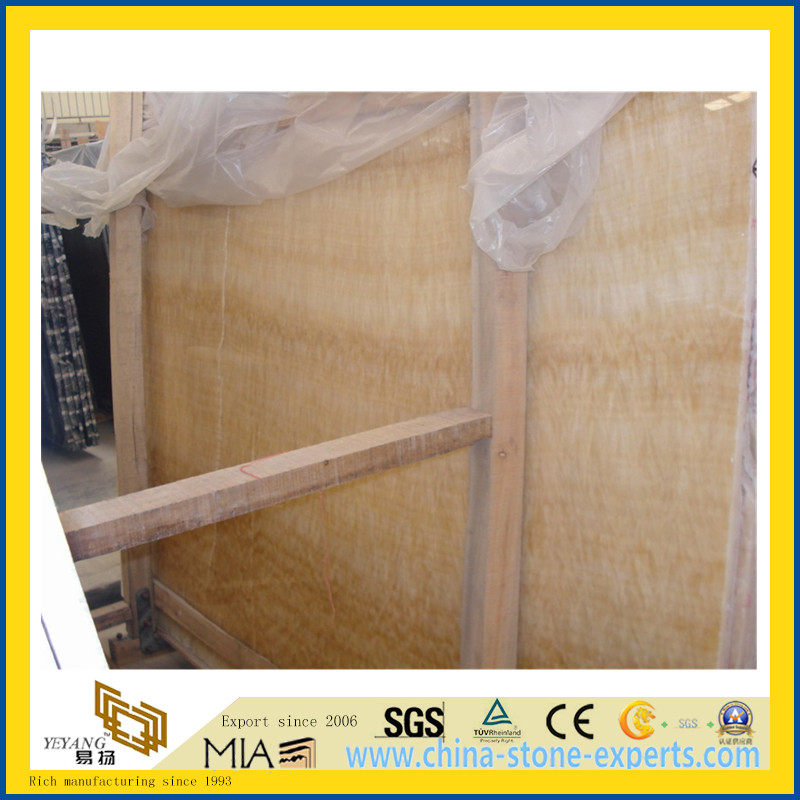 Chinese Natural Stone Honey Onyx Slab for Decoration