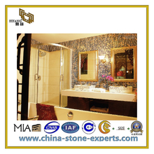 Polished Natural Stone Granite Marble Mosaic Tiles for Bathroom(YQC)