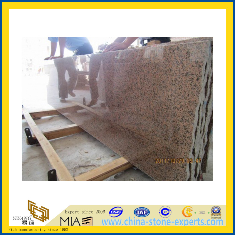Polished Stone Tianshan Red Granite Slab for Countertop/Vanitytop (YQC)