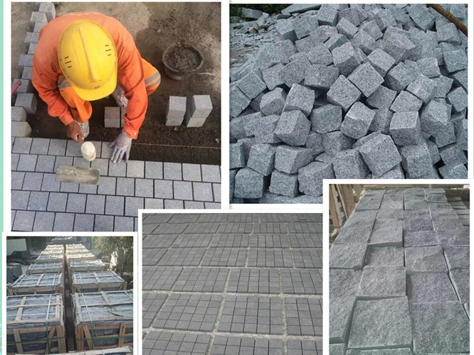 Grey Granite Cube Stone & Paving Stone (g654, g603, g601)