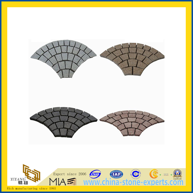 Flamed Natural Granite Paving Stone for Landscape, Garden, Patio (YQA)