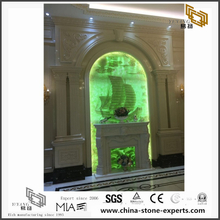Golden & Green Marble Stone Background Design (YQW-MB081508）