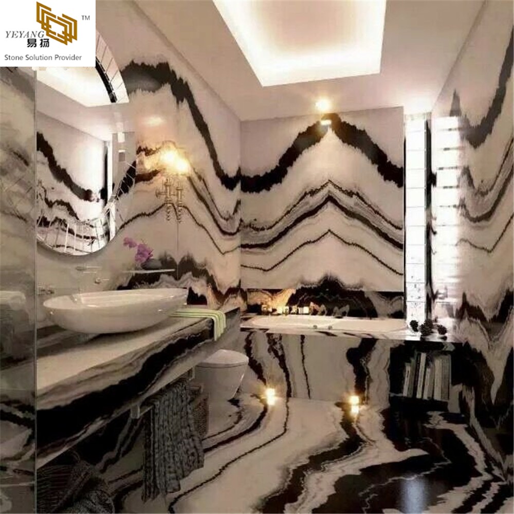 Panda White Marble for Bathroom Floor Tiles Design (YQW-MS2101)