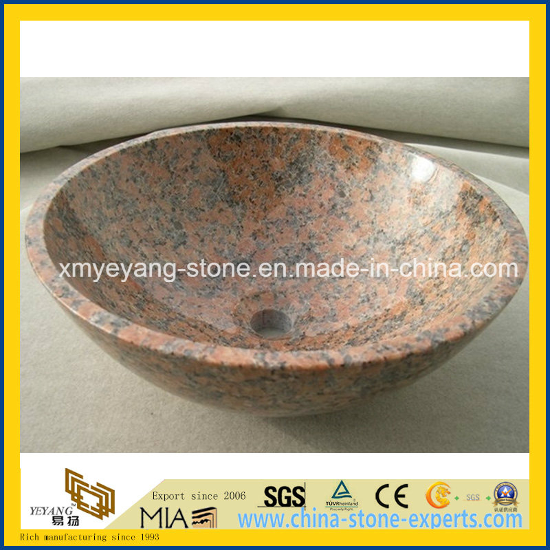 G562 Maple Red Granite Lavabo for Restaurant Bathroom
