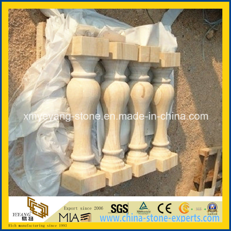 Natural Yellow Sandstone Balustrade for Landscaping Project
