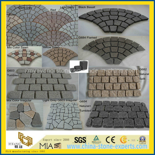 Granite/Basalt/Porphyry Cobble / Cube Paving Stone for Landscape, Garden (YYCV)